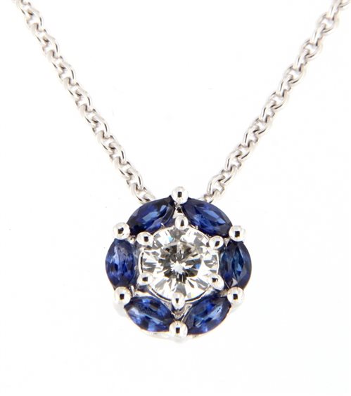 Collier Crivelli Femme ZAFFIRO in Or Zaffiro 0.60 Ct 888NS - 888NS